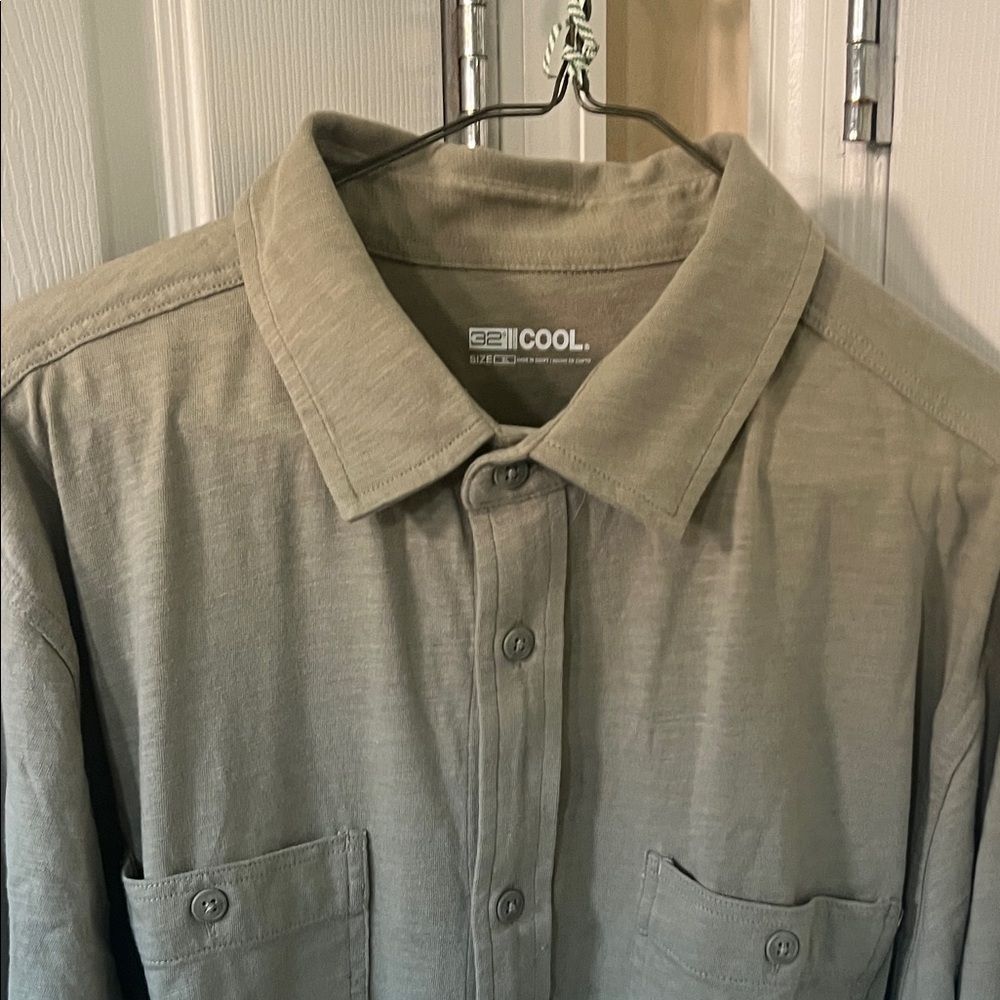 32 Degrees Men's Sage Green Shirt Jacket